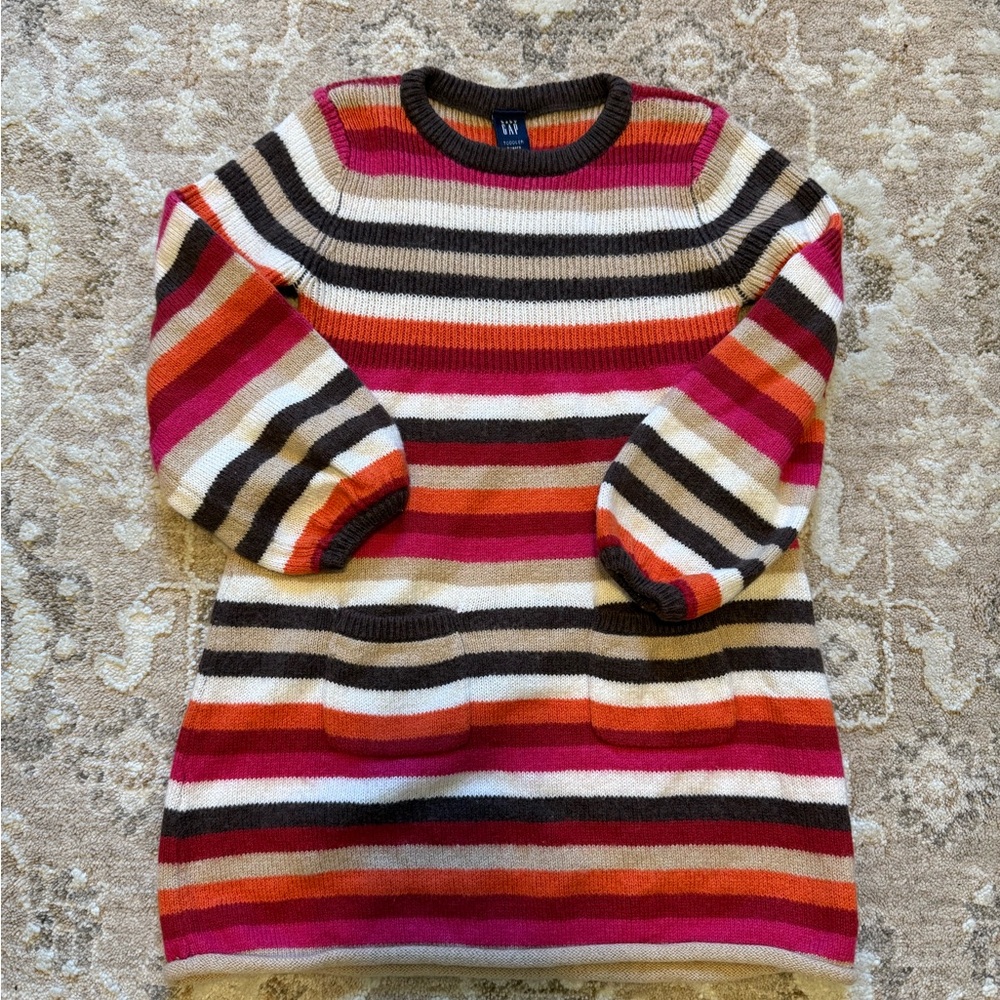 Baby Gap Girls Striped Knit Dress